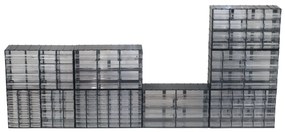 ARTPLAST Organizér 613T 382 x P 148 x H 230 mm s12 priehľadnými zásuvkami