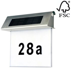 Spot-Light 6710102 - LED Solárne domové číslo LED/2x0,07W/2,4V IP44 SP0901