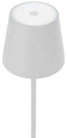 LED Stmievateľná vonkajšia stolná lampa LED/4W/4000 mAh 3000/4000/5500K IP44 biela