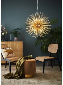 Závesné svietidlo v zlatej farbe s kovovým tienidlom 72x72 cm Soleil - Markslöjd