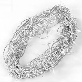 Vianočná reťaz 20 m, 200 LED, teple a studeno biela