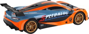 LEAN Toys Veľké diaľkovo ovládané športové auto v mierke 1:10, oranžové