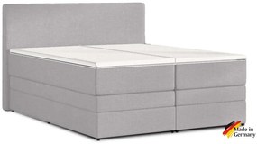Kontinentálna posteľ Emma Premium boxspring 200x180 (typ II), sv. sivá (sawana 84)