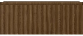 Mexen Rivel, kúpeľňová skrinka pod umývadlo 120 cm, 1 zásuvka, drážkovaná, orech, 91A20-12047-1-BF86
