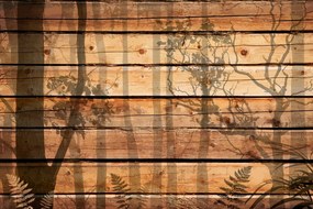 Tapeta tiene na drevenom pozadí