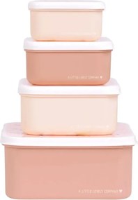 Sada 4 škatuliek na obed a desiatu motýliky