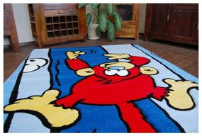 Detský kusový koberec Opičiak modrý 240x330cm