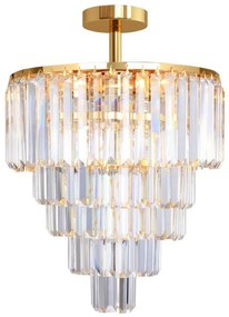 Zuma Line FC17106/6+3+1-GOLD+CL - Prisadený luster AMEDEO 10xE14/40W/230V zlatá ZL0376