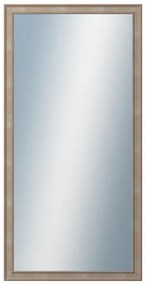 DANTIK - Zrkadlo v rámu, rozmer s rámom 60x120 cm z lišty TOOTH malá strieborná (3162)