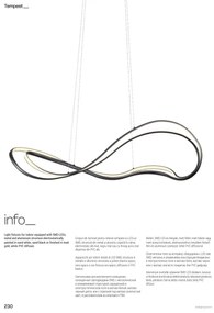 Redo 01-3598 - LED stmievateľný luster na lanku TEMPEST LED/58W/230V zlatý