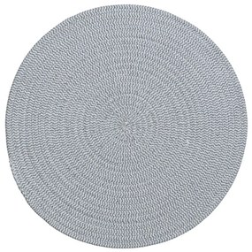 Okrúhle prestieranie na stôl COTTON SPIRAL Ø 38 cm sivé