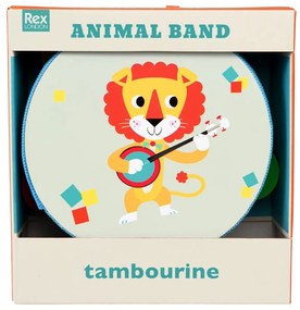 Hudobná hračka Tambourine Animal Band – Rex London