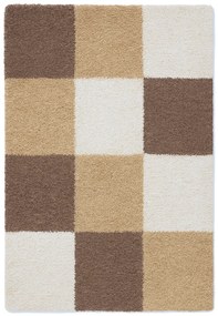 Ayyildiz, Kusový koberec Life Shaggy 1501 mocca, 80x250, béžová, obývacia izba