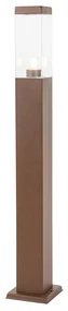 Smart buitenlamp paal roestbruin 80 cm incl. Wifi P45 - Malios
