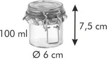 Tescoma Zaváracie poháre s klipsou DELLA CASA, 100 ml, 100 ml