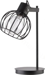 SIGMA Moderná stolná lampa LUTO, 1xE27, 60W, čierna