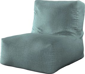 Sedací vak v tvare kresla - jednofarebný farba produktu modrá látka zapletaná