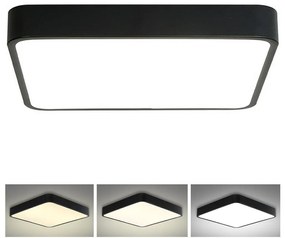Brilagi - LED stropné svietidlo POOL LED/48W/230V 3000/4500/6000K 50x50 cm čiern BG0826