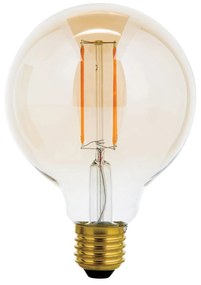 Globe LED E27 G95 6 W jantár 2 200 K stmievateľná