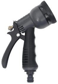 Záhradná hadica s tryskou, strieborná 0,6" 22,5 m, oceľ