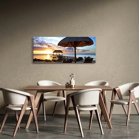 Obraz - Západ slnka na Mauríciu (120x50 cm)