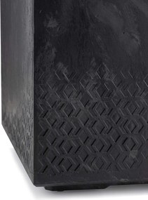 PLASTOVÝ KVETINÁČ NA KOLIESKACH BETONIQUE 60X40X40 CM IMITÁCIA BETÓNU ČIERNA
