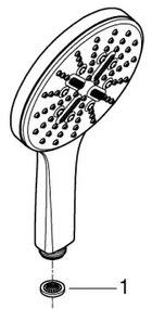 GROHE 26574DA0 - Ručná sprcha RAINSHOWER SMARTACTIVE 130 medená