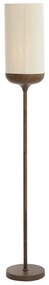 Tmavohnedá stojacia lampa s textilným tienidlom (výška 159 cm) Dania – Light & Living