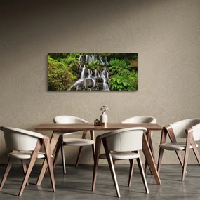 Obraz vodopádov v tropickom lese (120x50 cm)