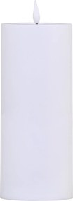 LED veľká stĺpová vonkajšia biela sviečka Pillar LED – Ø 10*25 cm