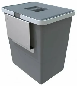 Vstavaný odpadkový kôš na dvierka 18 l, sivá