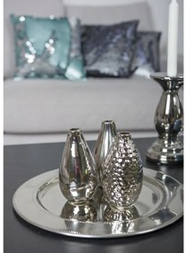 Dekoračný kovoý podnos Chrome (fi) 39 cm