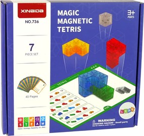 LEAN Toys Magnetická kocka 7 kusov