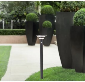 Brilliant - LED Solárna lampa so senzorom GARVINA LED/3W/3,7V 85 cm IP44 čierna