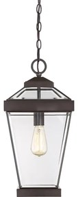 Quoizel QZ-RAVINE8-L - Vonkajší luster na reťazi RAVINE 1xE27/60W/230V IP23 hnedá