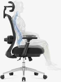 Masážna kancelárska stolička Leadpro 6.0 Black