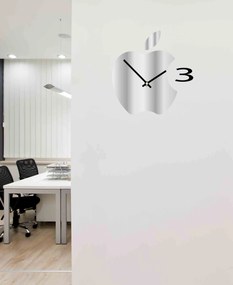 SENTOP | Nástenné hodiny plastové do kuchyne APPLE, 35x35 cm l 3D hodiny X0021-HEU- analógové
