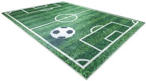 Detský koberec protišmykový BAMBINO 51760 futbalové ihrisko, zelený