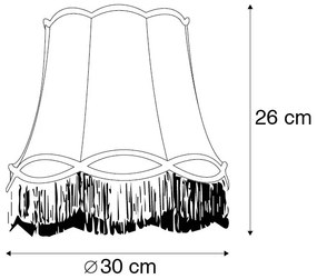 Tienidlo na lampu z látky ružové 30 cm - Granny