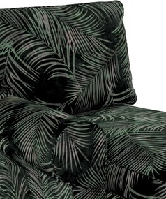Poťah na ležadlo Ektorp (ľavé) farba produktu zelená látka zamatová, vzorované