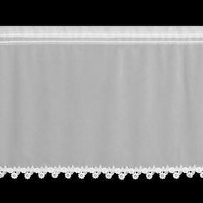 KRÁTKA ZÁCLONA NA PÁSKE LILI 150X60 CM BIELA