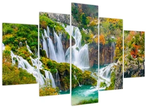 Obraz - Národný park Plitvické jazerá (150x105 cm)