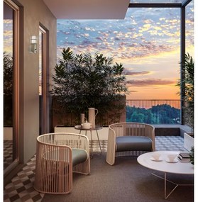 Redo 90199 - Vonkajšie svietidlo so senzorom TRITON 1xE27/28W/230V IP54 mosadz