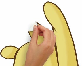 Nálepky na stenu s Disney motívom MACKO PÚ a prasiatko