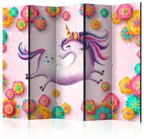 Paraván - Lithe Unicorn II [Room Dividers] Veľkosť: 225x172, Verzia: Akustický