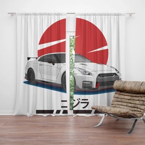 Sablio Záves Nissan GTR 35 Japonské slnko: 2ks 140x250cm