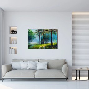 Obraz - Olejomaľba krajiny (90x60 cm)