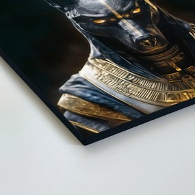 DUBLEZ | Drevený obraz - egyptský boh Anubis