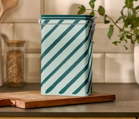 Dóza na kávu, s pásikmi