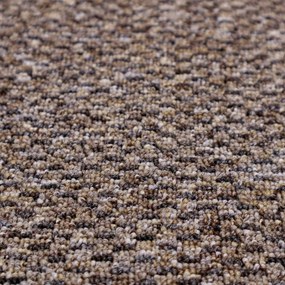 Timzo, Metrážny koberec Rubin 2117 brown, na mieru, šíře 4m, hnedá, ab (mriežka), chodba / predsieň